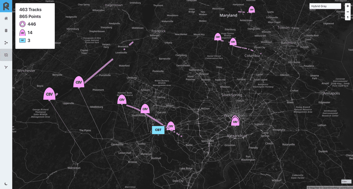 Rubicon Map Interface