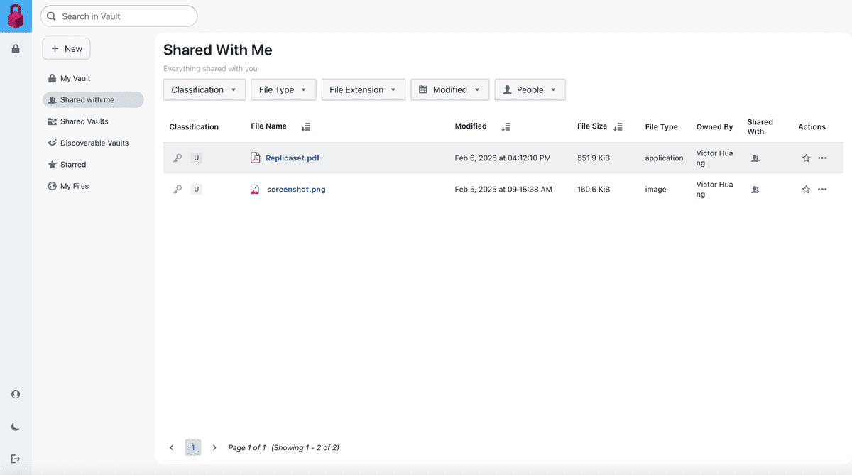 Shared with Me Includes Filtering and External Collaboration with Individual Users